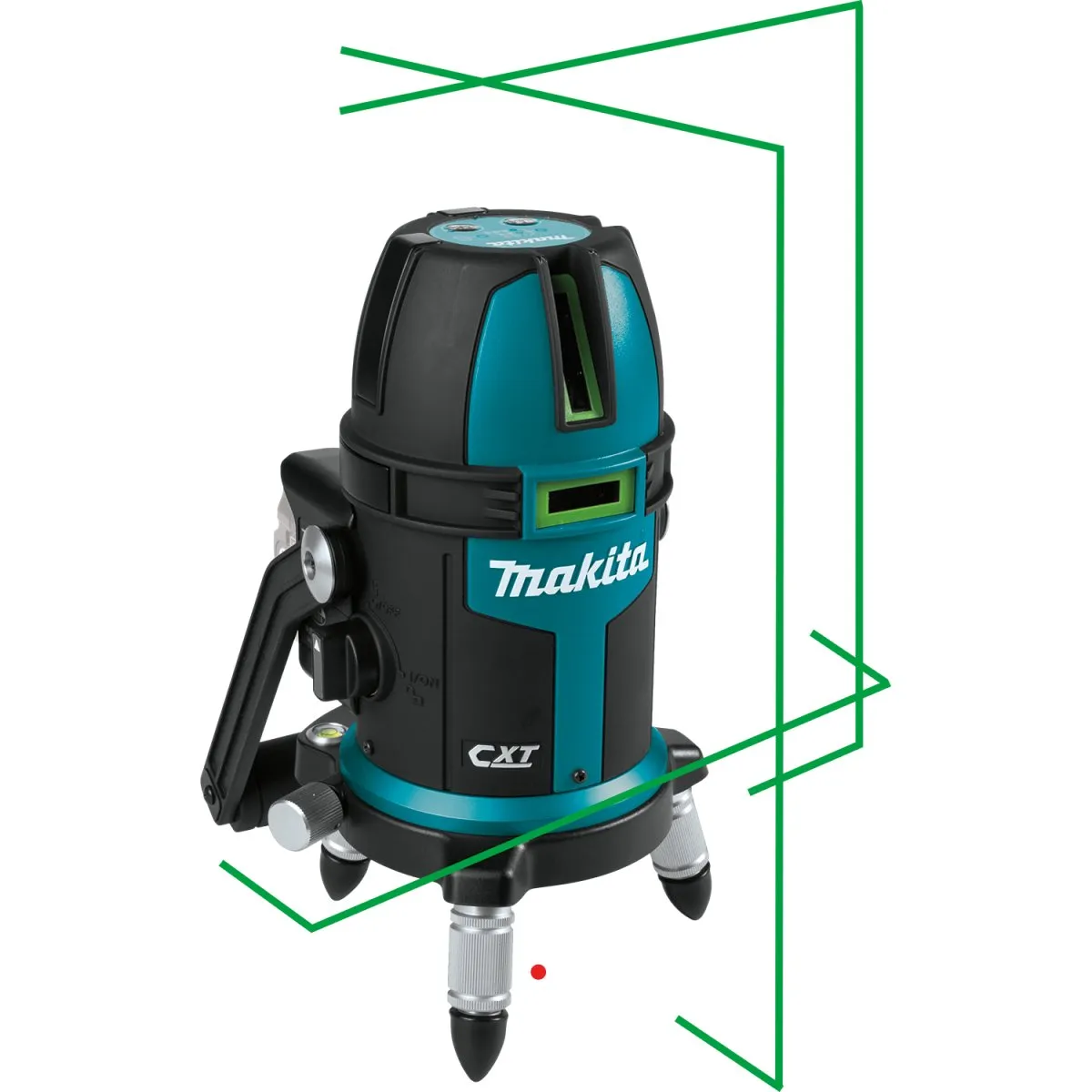 12V Max CXT® Lithium‑Ion Cordless Self‑Leveling Multi‑Line/Plumb Point Green Beam Laser, Tool Only