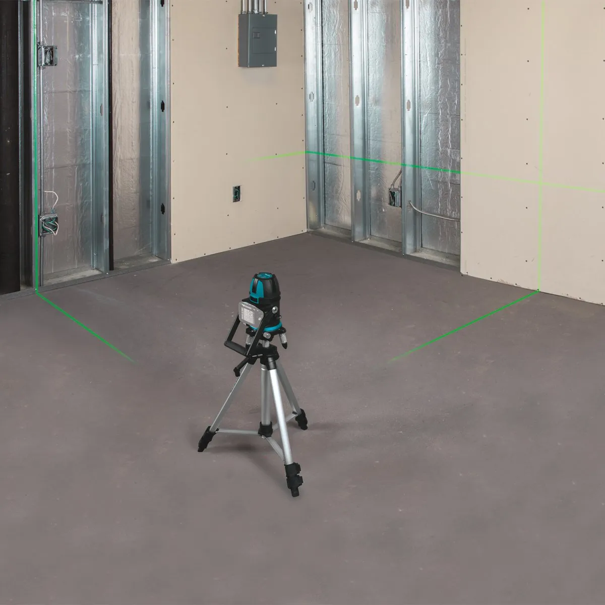 12V Max CXT® Lithium‑Ion Cordless Self‑Leveling Multi‑Line/Plumb Point Green Beam Laser, Tool Only