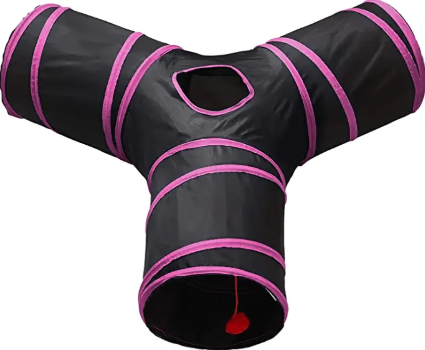3 Way Tunnel Tube Toy for Indoor Cats - Y-Shape