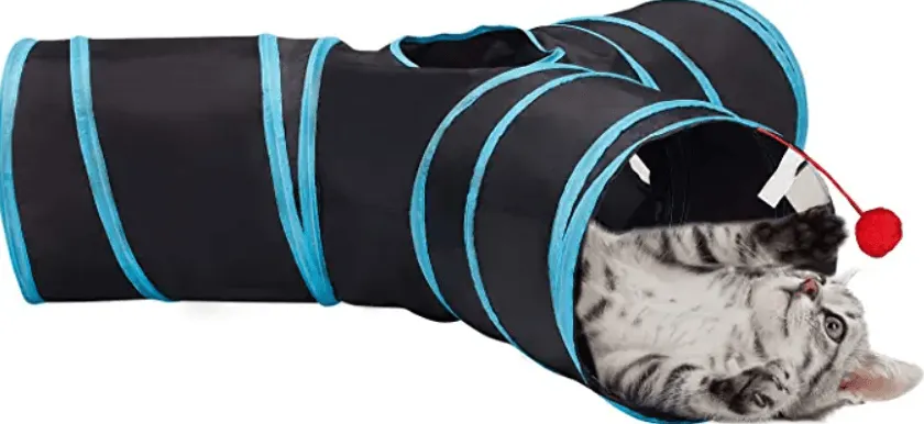 3 Way Tunnel Tube Toy for Indoor Cats - Y-Shape