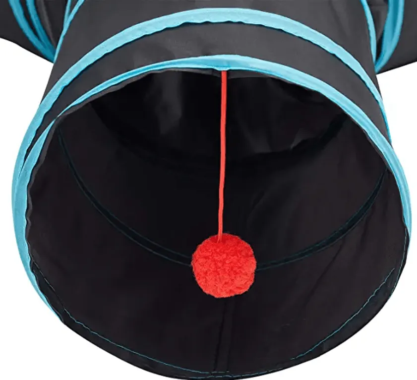 3 Way Tunnel Tube Toy for Indoor Cats - Y-Shape