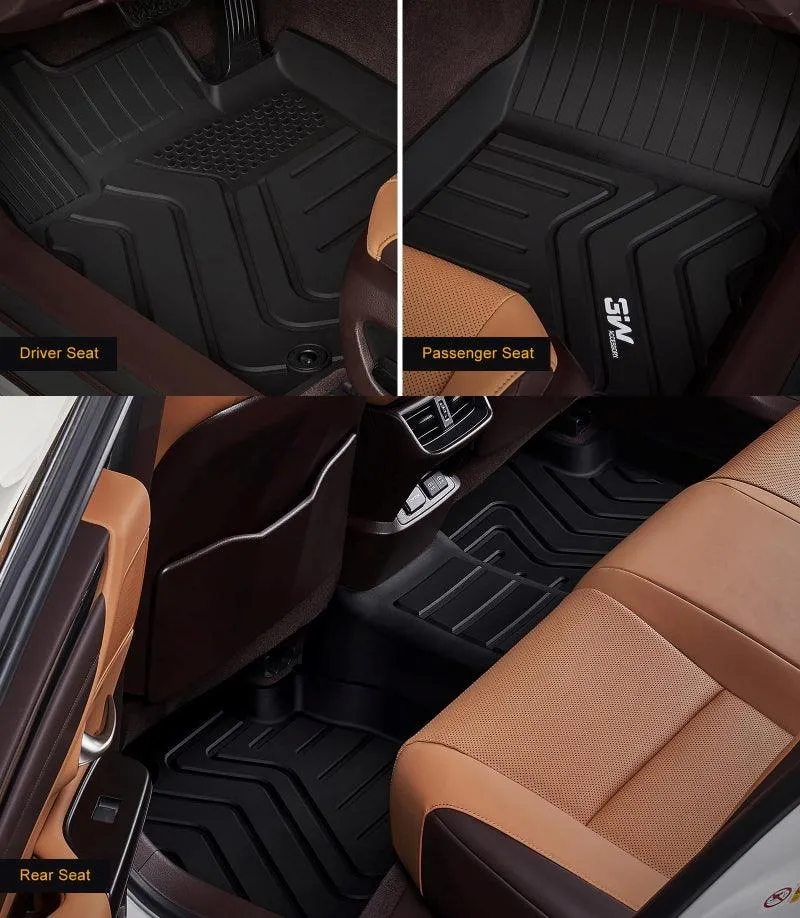 3W LEXUS ES 2019-2024 ES350 ES300h Custom Floor Mats TPE Material & All-Weather Protection