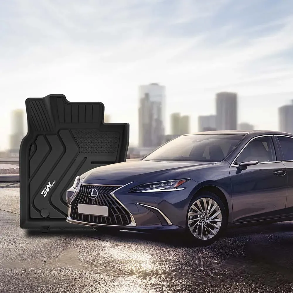 3W LEXUS ES 2019-2024 ES350 ES300h Custom Floor Mats TPE Material & All-Weather Protection