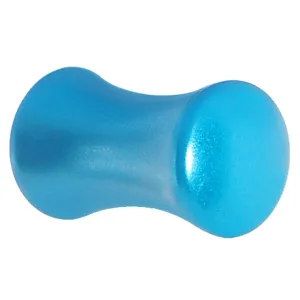 4 Gauge Azure Blue Metallic Pearl Acrylic Saddle Plug