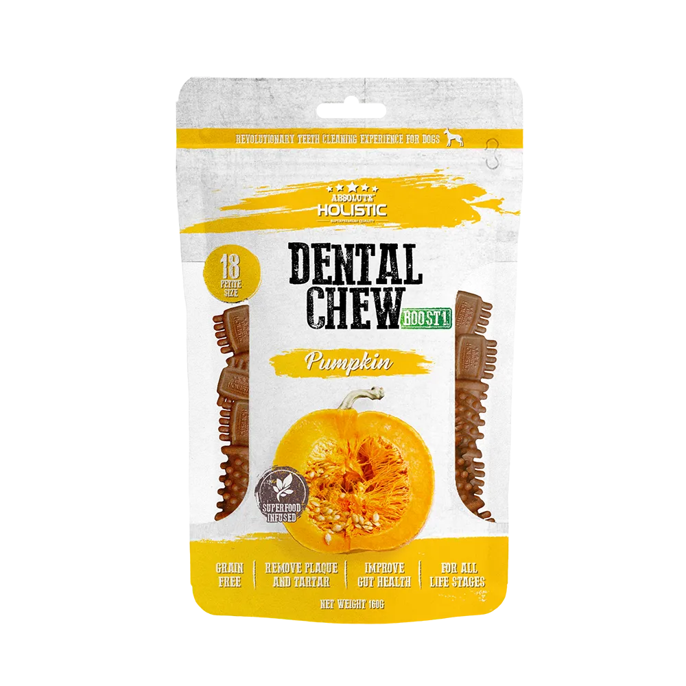 Absolute Holistic Dog Boost Dental Chew Pumpkin 160g