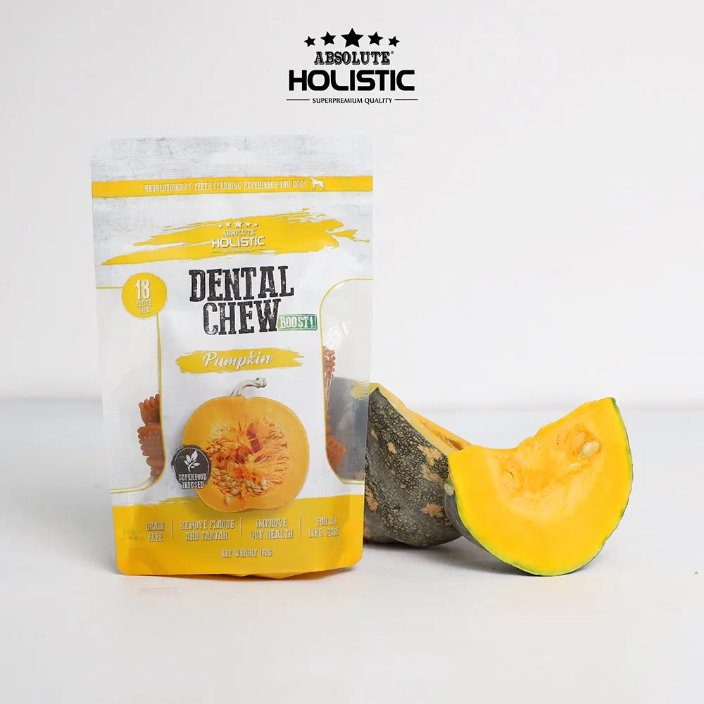 Absolute Holistic Dog Boost Dental Chew Pumpkin 160g