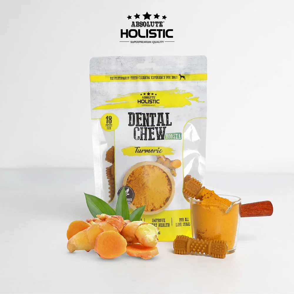 Absolute Holistic Dog Boost Dental Chew Turmeric 160g