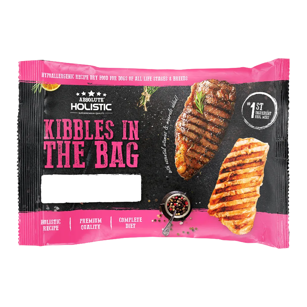 Absolute Holistic Kibbles in the Bag Dry Dog Food - Pork & Codfish (Sample)