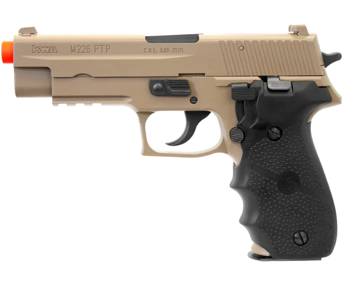 ANM CUSTOMS Cerakote KWA M226-LE Tactical PTP GBB Airsoft Pistol - Dark Earth