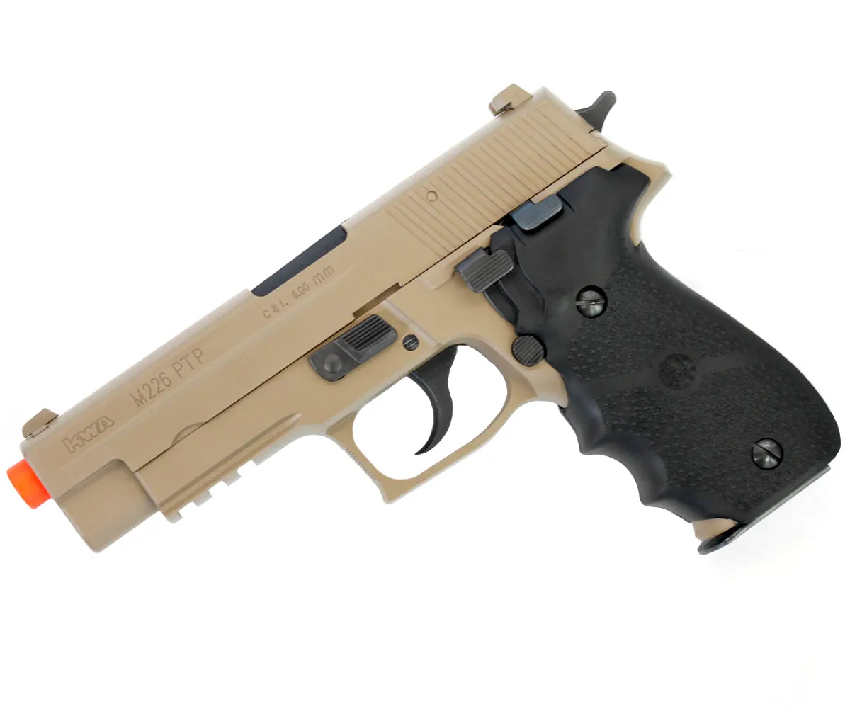 ANM CUSTOMS Cerakote KWA M226-LE Tactical PTP GBB Airsoft Pistol - Dark Earth