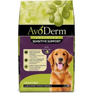 AvoDerm Advanced Sensitive Support Lamb Sweet Potato Dry Dog Food 22lb