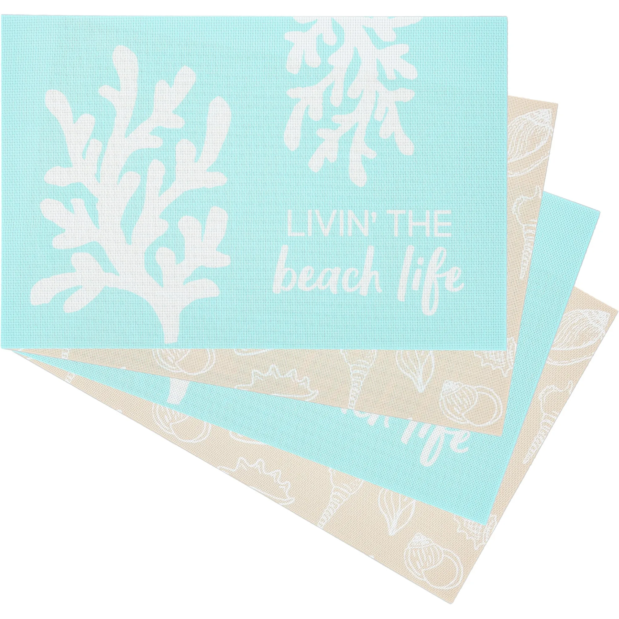 Beach Placemat Gift Set (4 - 17.75" x 11.75")