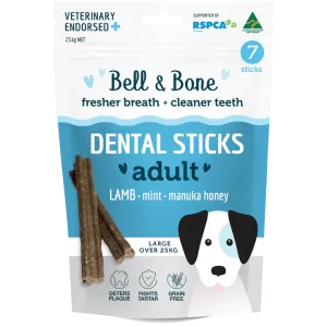 Bell and Bone Dental Sticks Lamb Mint and Manuka Honey for Large Dogs 231g^^^
