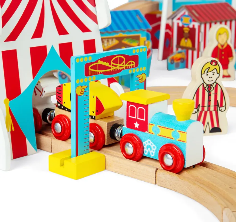 Bigjigs Rail Fun Fair Train Set