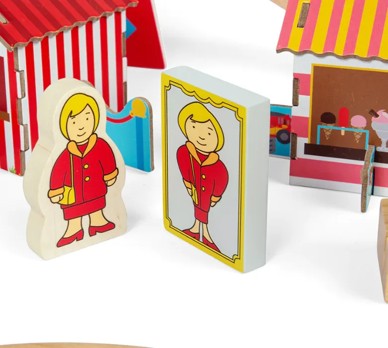 Bigjigs Rail Fun Fair Train Set