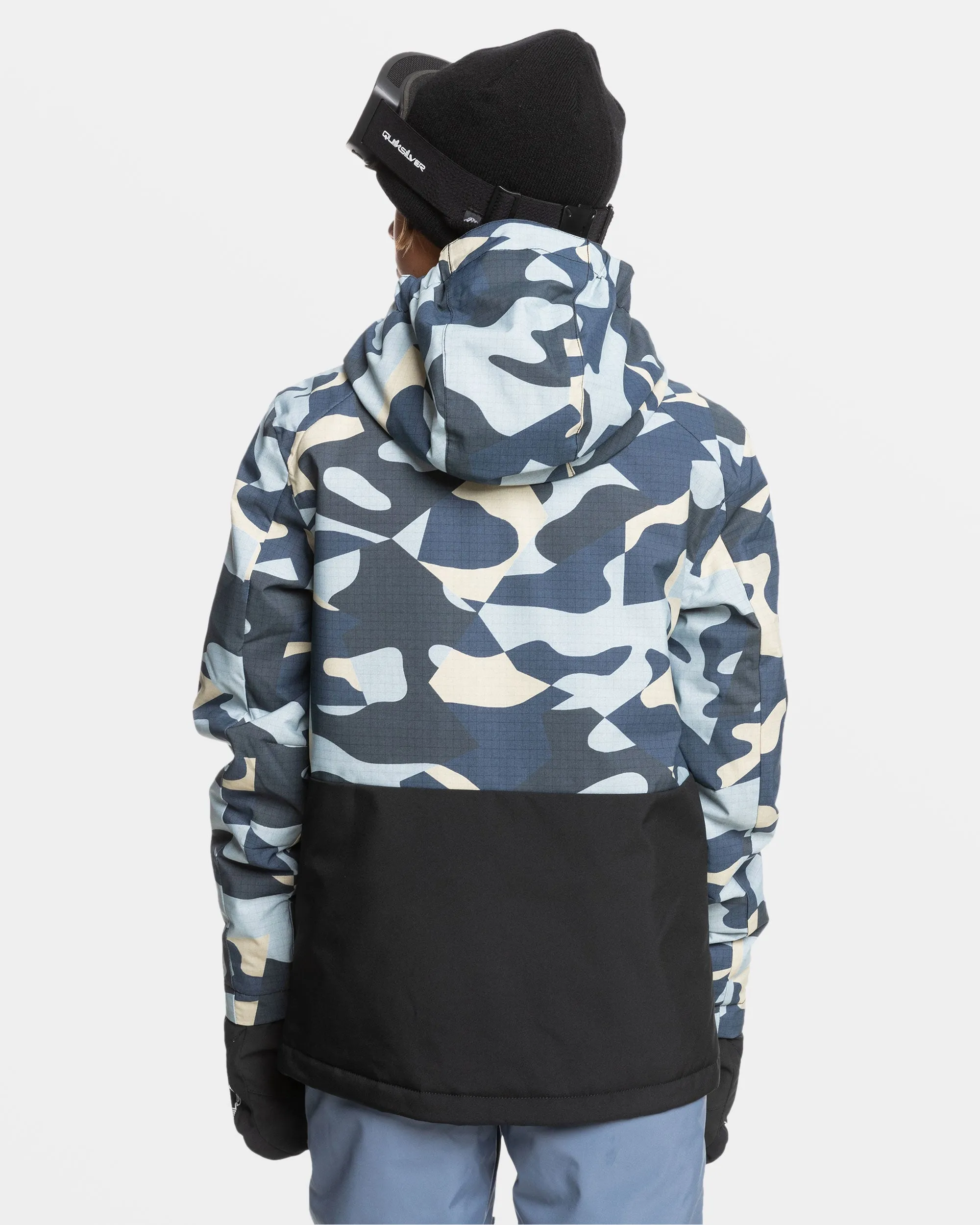 Boys 8-16 Mission Snow Jacket - Puzzle Camo Ice Flow