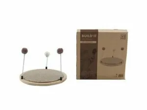 BUILD`IT ATOMIUM CAT SCRATCHER BROWN