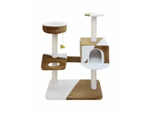 CAMILA Cat Pole - Brown-White
