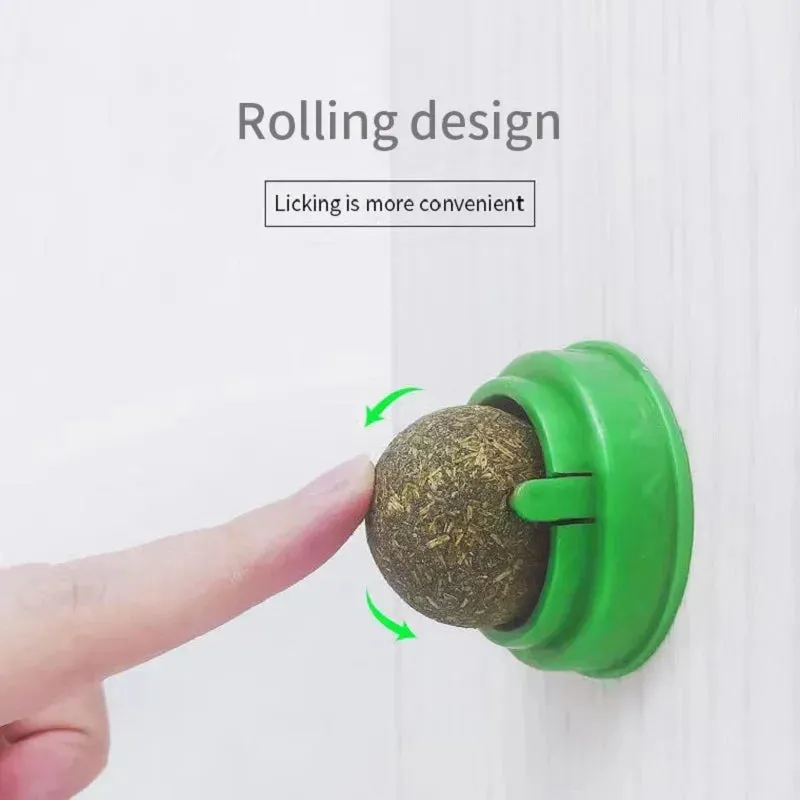 Cat Scratching Post with Catnip - Wall-Mounted Toy for Cats