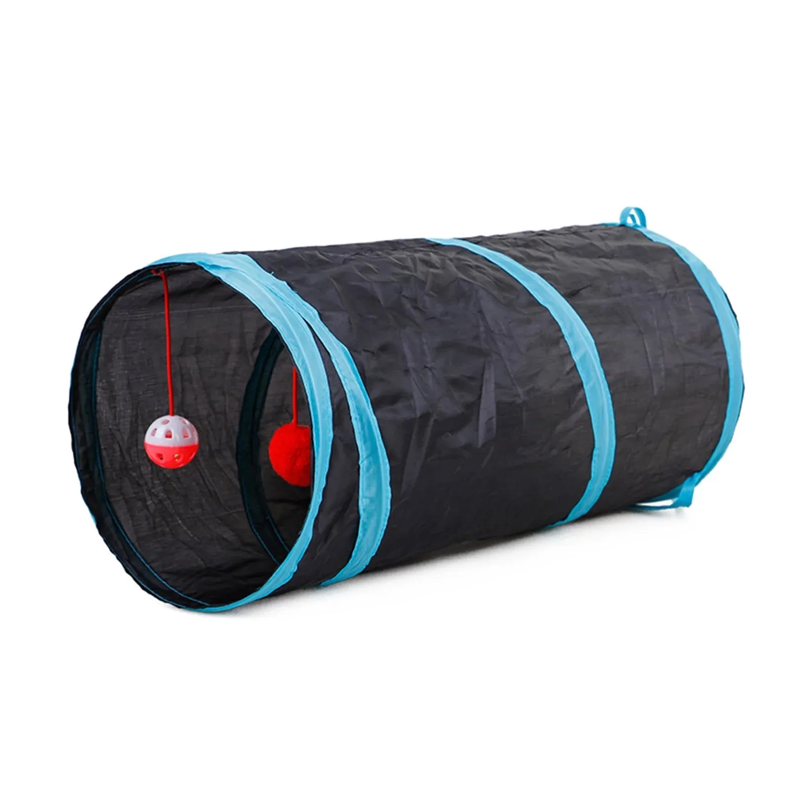Cat Tunnel with Balls for Indoor Cats Interactive, Rabbit Tunnel Toys, Pet Peek Hole Toy Toys Play Tunnels for Cats Kittens Rabbits Puppies Crinkle Collapsible
