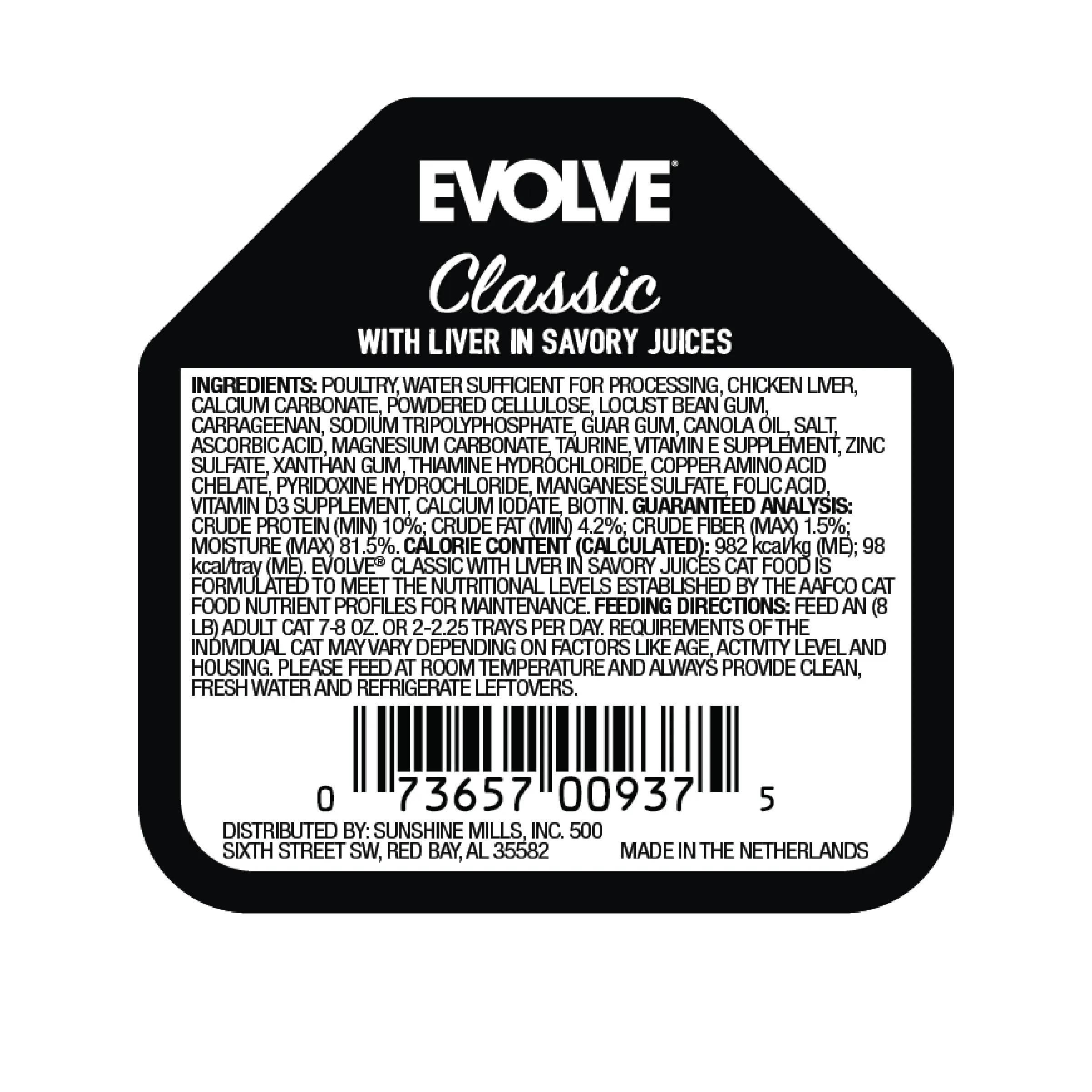 Classic Crafted Meals Liver Wet Cat Food | 3.5 oz - 15 pk | Evolve