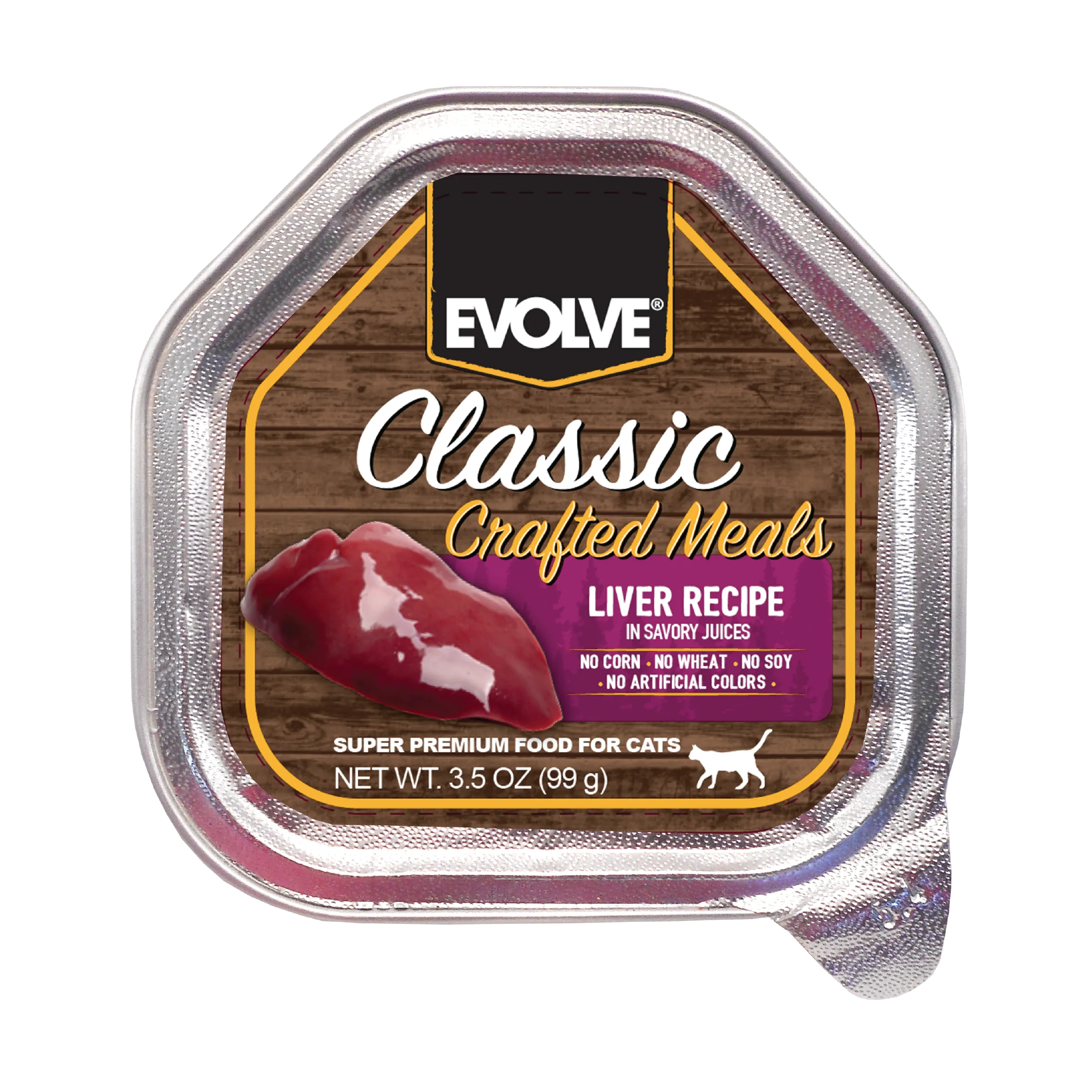 Classic Crafted Meals Liver Wet Cat Food | 3.5 oz - 15 pk | Evolve