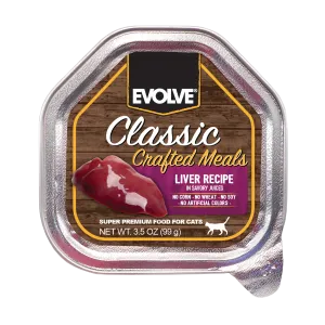 Classic Crafted Meals Liver Wet Cat Food | 3.5 oz - 15 pk | Evolve