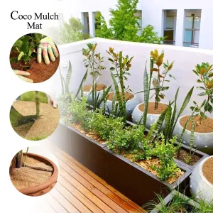 Coir Mulch - 10 Pcs Set - 6 Inches | Coconut Mulch/ Mulch Mat for Garden