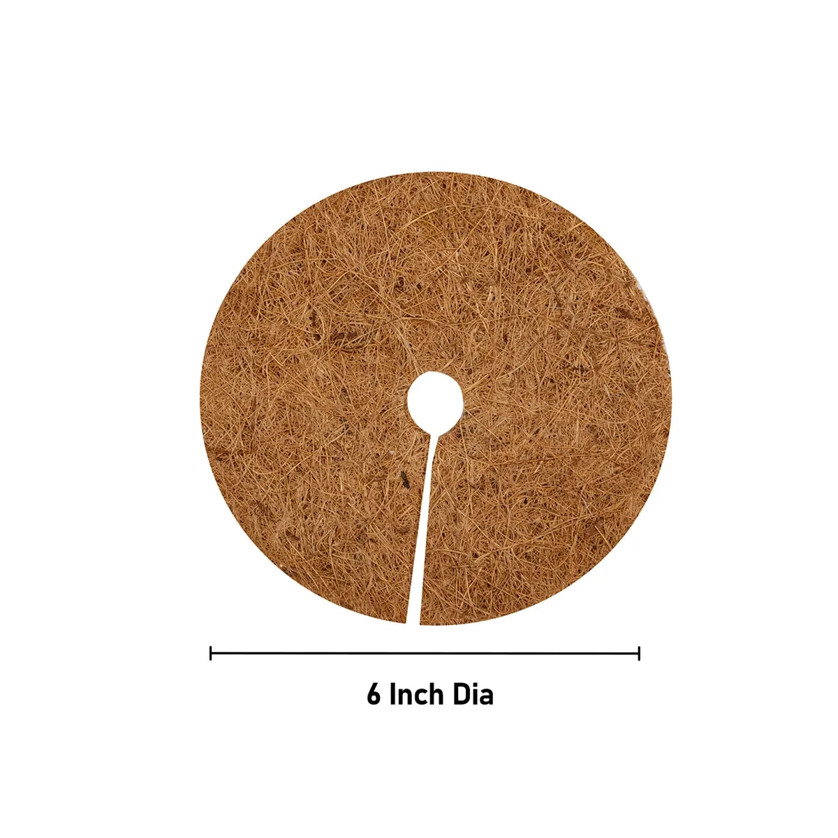 Coir Mulch - 10 Pcs Set - 6 Inches | Coconut Mulch/ Mulch Mat for Garden