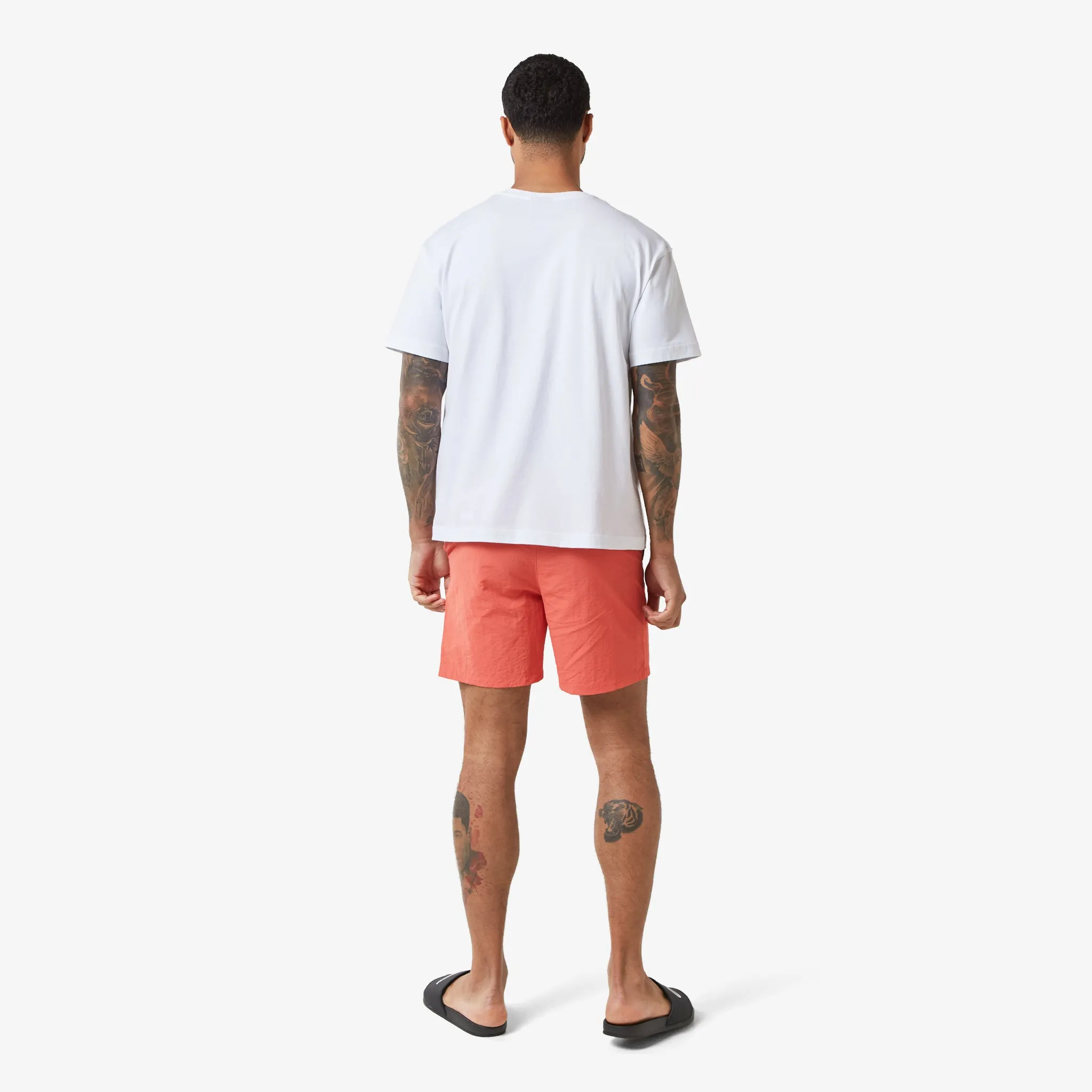 Crinkle Swimshort | Coral