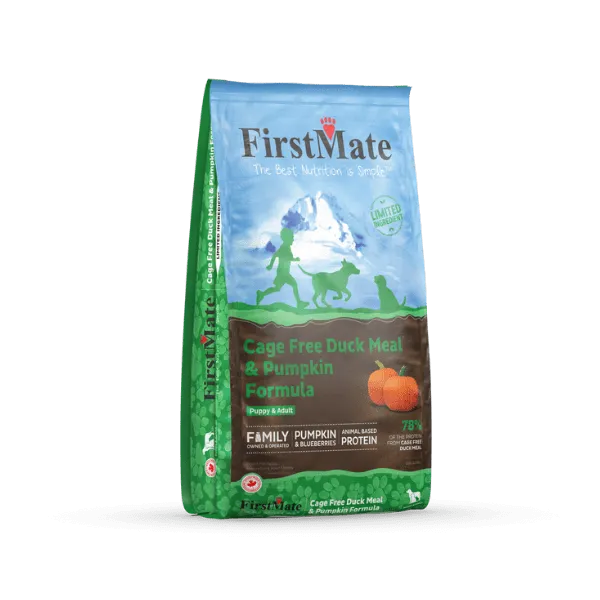 Duck Meal and Pumpkin Formula Limited Ingredient Diet Dry Dog food 4#, from FirstMate Pet Foods
