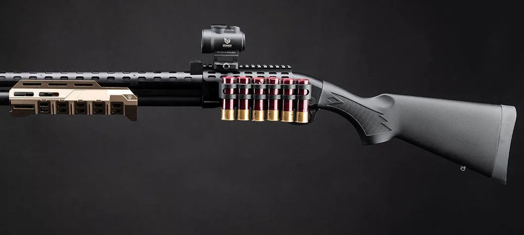 EMG Strike Industries Licensed M870 Gas Powered Pump Action Shotgun w/ M-LOK Handguard by Golden Eagle - Dark Earth