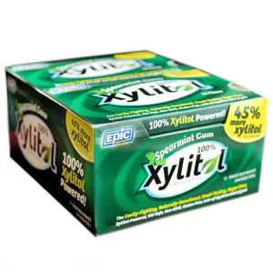 EPIC DENTAL - Xylitol Sweetened Spearmint Gum - 12 x 12 Piece Packs