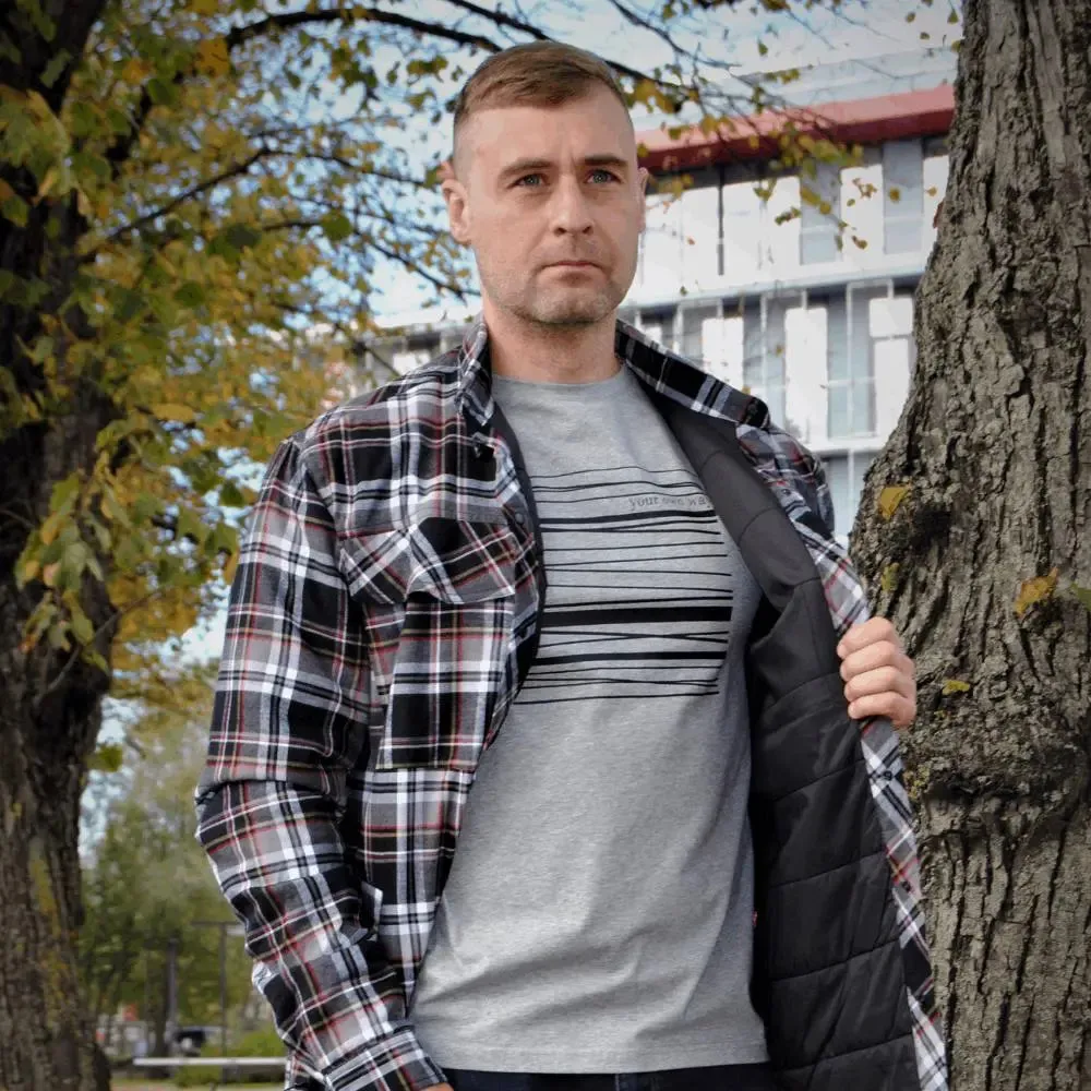 FHM Innova Insulated Primaloft Shirt Checked Black