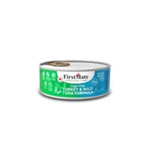 FirstMate Grain Free 50-50 Blend Turkey-Tuna Blend Cat Can 24/156 g (SOLD BY THE CASE ONLY)