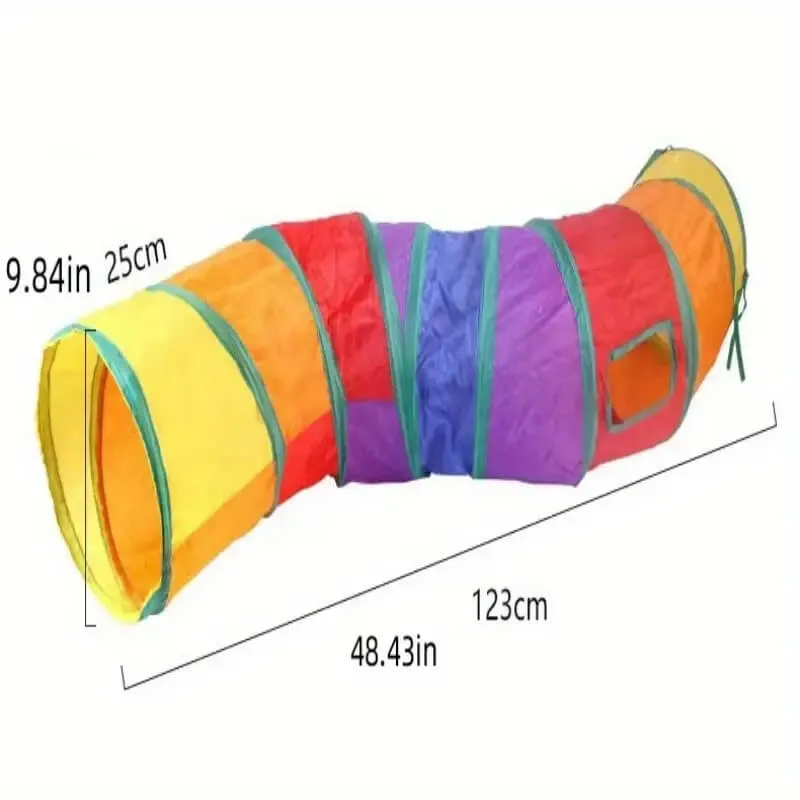 Foldable Cat Tunnel With Ball