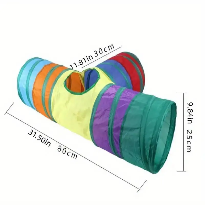 Foldable Cat Tunnel With Ball