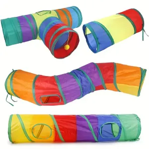 Foldable Cat Tunnel With Ball