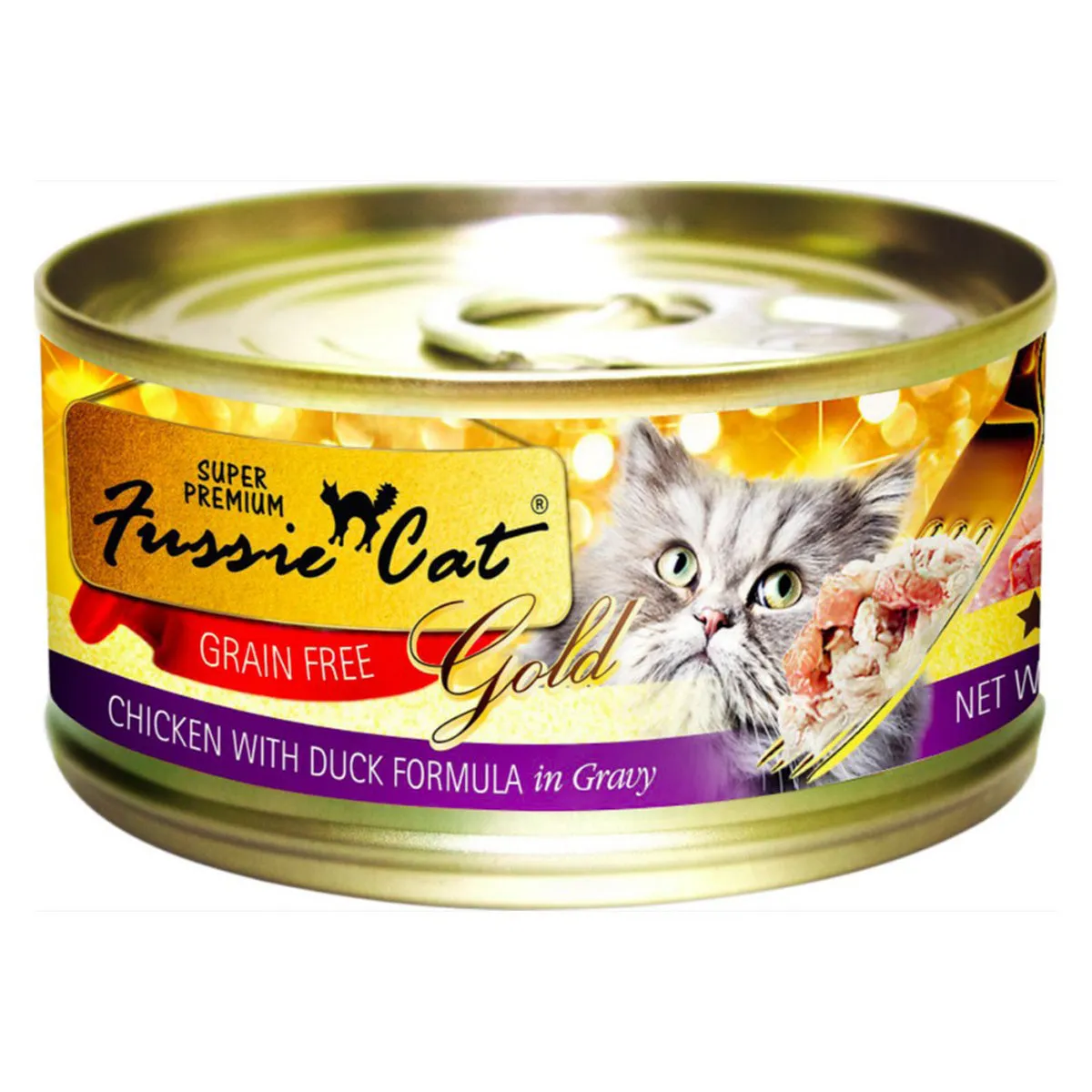 Fussie Cat Chicken With Duck Formula In Gravy Cat Food 5.5oz