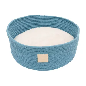 FuzzYard Life Rope Basket Bed French Blue
