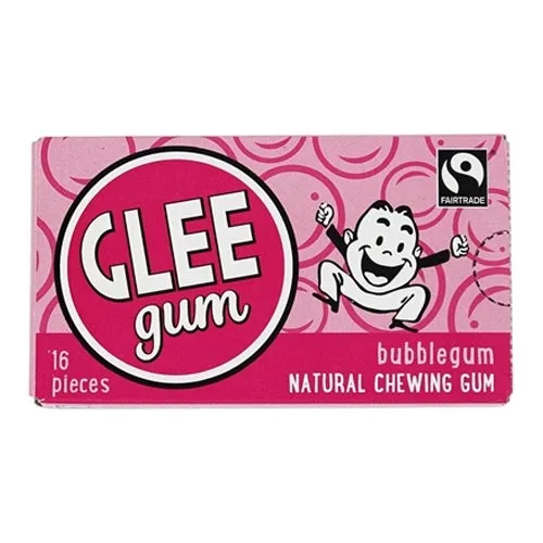GLEE GUM Sugar free Chewing Gum Bubblegum Box x 12 BULK