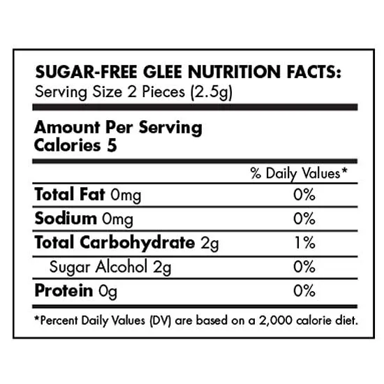 GLEE GUM Sugar free Chewing Gum Bubblegum Box x 12 BULK