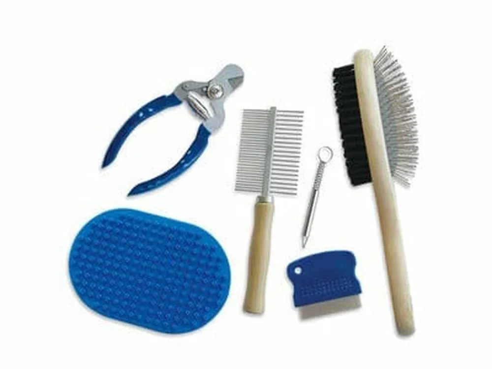 GROOMING SET BLACK & BLUE