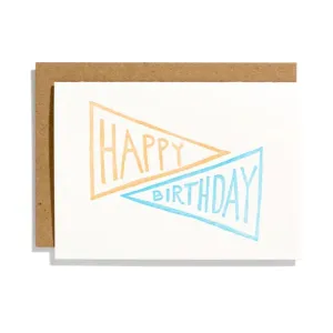 Happy Birthday Pennant Card