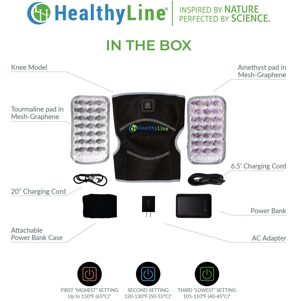 HealthyLine Heat Therapy Heat Pads for Knee, Shoulder and Back