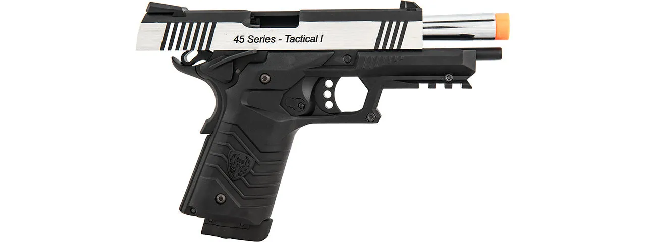 HFC Hg-171 Tactical 1911 Co2 Blowback Pistol (Black/Silver)