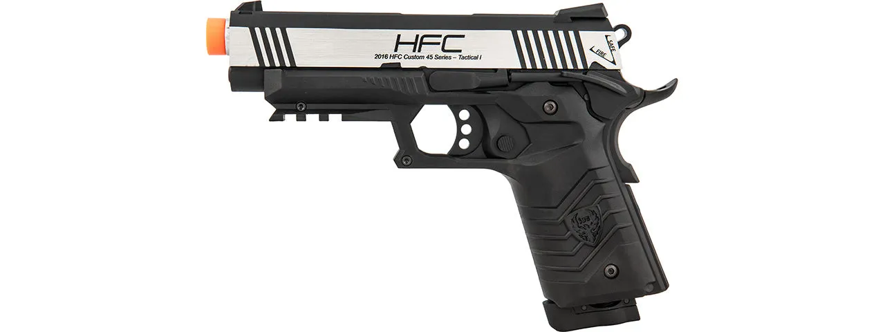 HFC Hg-171 Tactical 1911 Co2 Blowback Pistol (Black/Silver)
