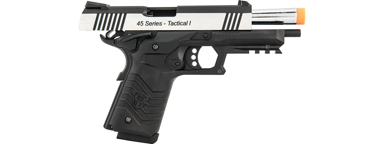 HFC Hg-171 Tactical 1911 Gas Blowback Pistol (Silver / Black)