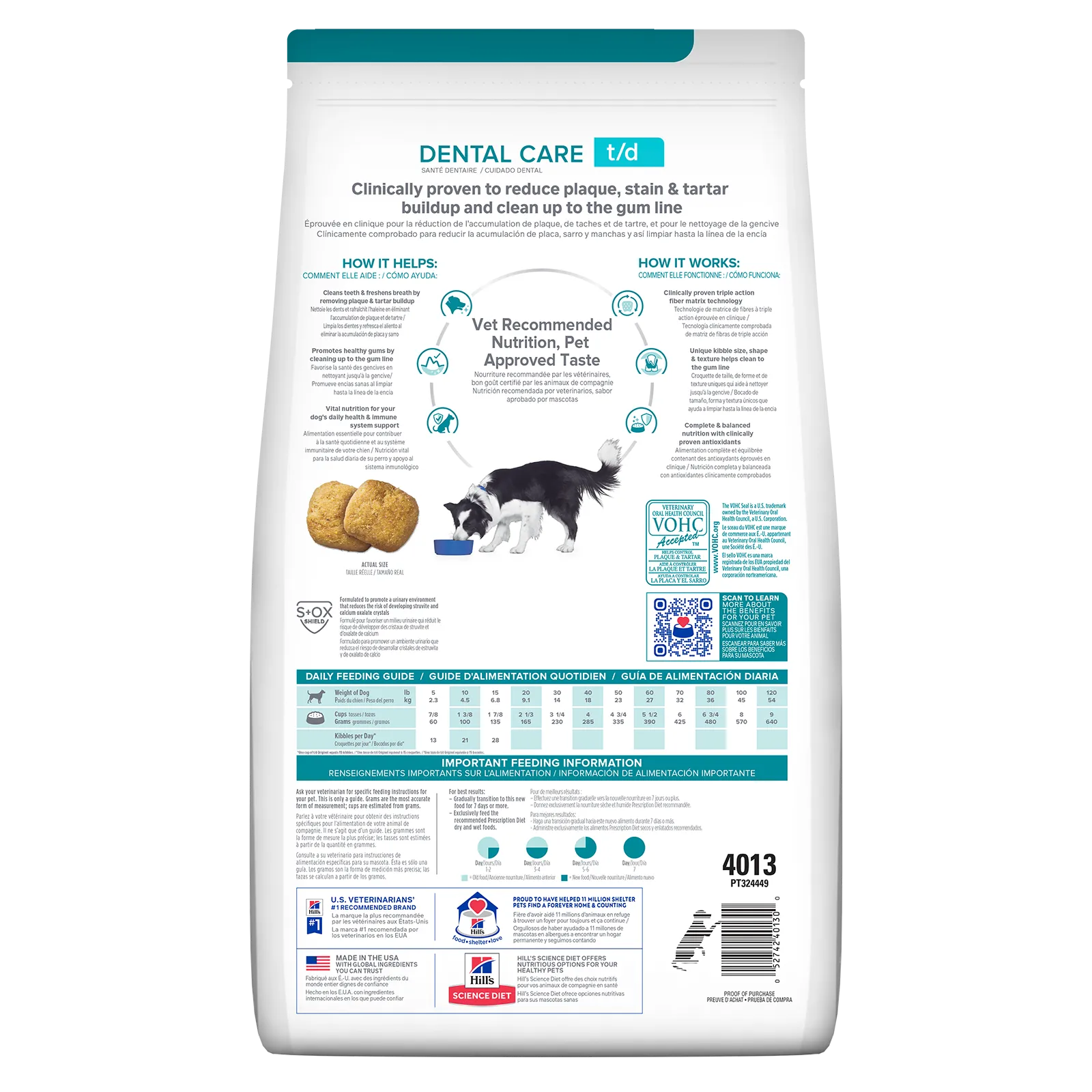 Hill's Prescription Diet Dog Food t/d Dental Care