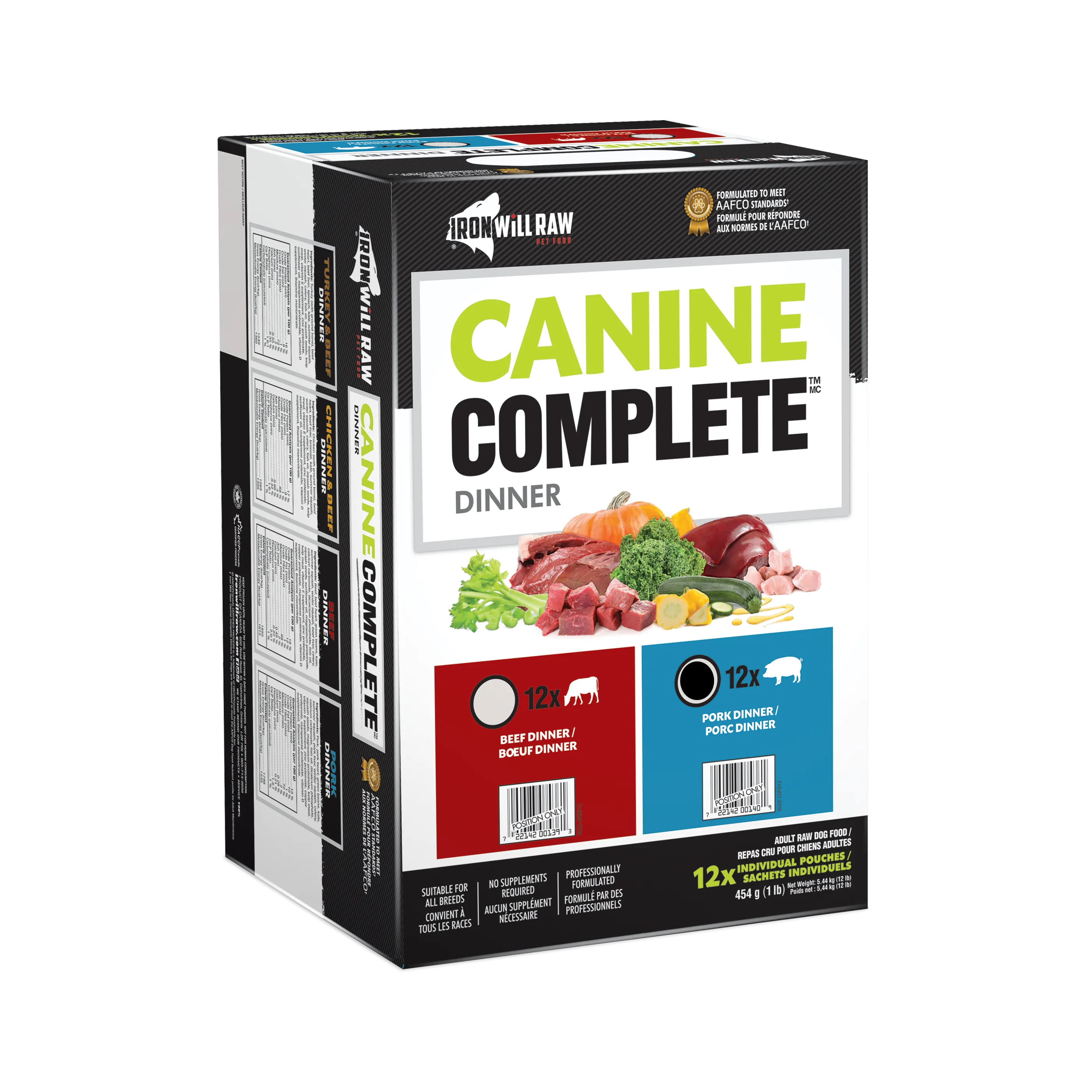 Iron Will Raw - Canine Complete - Pork Dinner